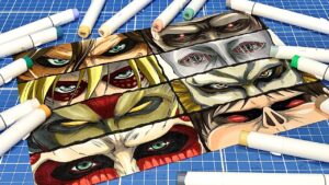 Drawing 8 Titans -Attack on Titan  【進撃の巨人】