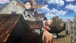 進撃の巨人!Eren came out from inside the Titan mouth - エレン・イェーガーがタイタンの口の中から出てきた [Attack on Titan]