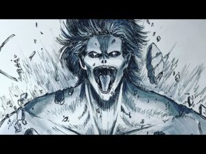 【進撃の巨人】エレン巨人を描いてみた　過去絵