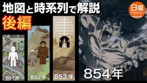 【進撃の巨人】 地図と時系列で見てみよう！ （後編）ネタバレ注意！