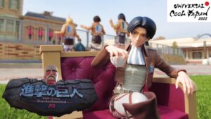 【USJクールジャパン2022】進撃の巨人⭐リヴァイ兵長ポップコーンバケツ＆獣の巨人ジークvsリヴァイ抱きまくら＆今回ユニバフードは美味いぞエレン・イェーガープレート Attack on Titan