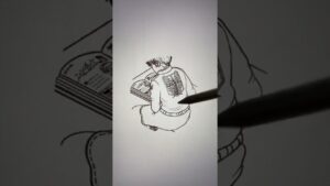 Attack on Titan Drawing | Armin Awaits Annie | 進撃の巨人| Line Art #shorts