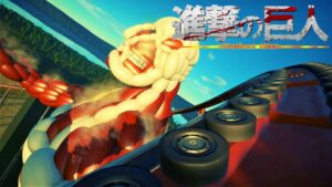 【ジェットコースター】"進撃の巨人・コースター" に乗る プラネットコースター Ride the「Attack on Titan coaster」POV Planet Coaster
