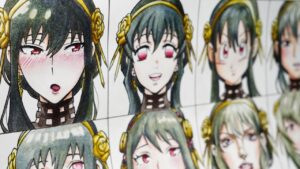 Drawing Yor in different anime styles(ヨルを12種類のアニメスタイルで描く）SPY×FAMILY