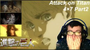 【海外の反応】進撃の巨人４期７話Part1　アルミンの巨人化で海軍が吹き飛び、言葉を失う海外ニキ