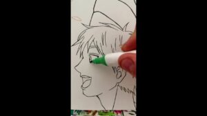 「自由さようならを見るた少年へ」エレン・イェーレン進撃の巨人戦4進撃の巨人lattaccodeiganti fyp perte fypsi fy #DrawAnime #anime #painting