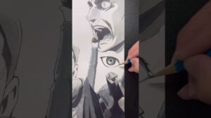 【進撃の巨人】一発描きしてみた！#進撃の巨人 #エルヴィン #イラスト #模写 #shorts