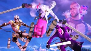 進撃の巨人とコラボしたフォートナイトに降り立った4人【フォートナイト】