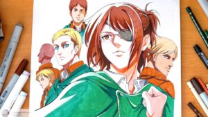 Attack on Titan EPIC Drawing - Hange Zoe (進撃の巨人)