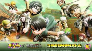 『ニンジャラ』×TVアニメ「進撃の巨人」コラボなりきりバトルシーン！