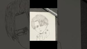 「進撃の巨人」「リヴァイ」を模写してみた✍️#模写 #イラスト #進撃の巨人 #リヴァイ #リヴァイ兵長