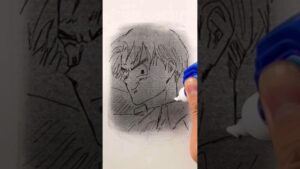 リヴァイ兵長を無駄が多い描き方で描いてみた！ #進撃の巨人 #shorts