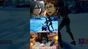 ♦️【進撃の巨人】ハンジさんがミカサとエレンに撫で回されて元気になっちゃうwww#shorts