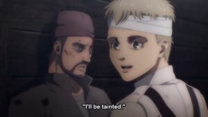 【進撃の巨人】4人が傷つかないよう無理にでも笑い飛ばして雰囲気が悪くならないよう努めるデブ、ロコス氏