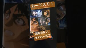 【茶番】進撃の巨人ウエハース２ガード入り開封！