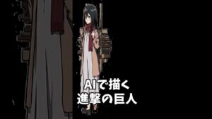 Shingekinokyojin 【進撃の巨人】AIイラスト！#shorts,#ビフォーアフター,#AI画像生成,#紅蓮の弓矢 ,#linkedhorizon
