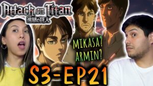 THE ATTACK TITAN 🤯  |  ATTACK ON TITAN [進撃の巨人] -  S3 EP21 (58) REACTION