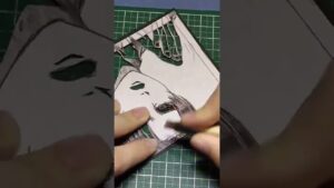 後回しだ【切り絵】#切り絵 #進撃の巨人 #リヴァイ #悪魔の子