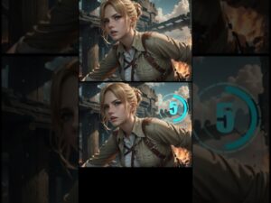 【間違い探し】アニ・レオンハート #attackontitan #進撃の巨人 #anime  #aiart #脳トレ