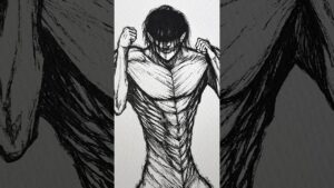 進撃の巨人を早く描きたすぎてアニメ始まる前に描いちゃった笑　#進撃の巨人 #エレン #イラスト #模写 #一発描き #shorts