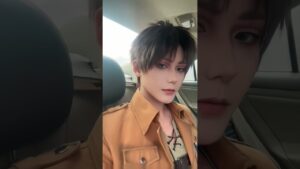 タクシーで帰るエレン#リヴァイ #コスプレ #進撃の巨人 #attackontitan #erenjaeger #cosplay