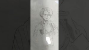 弱視の母が複写して書いた進撃の巨人リヴァイ兵長は上手かった(⁠･⁠o⁠･⁠;⁠)#進撃の巨人