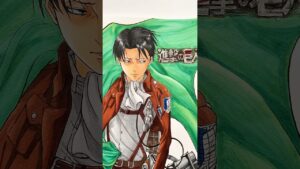 【進撃の巨人】リヴァイ兵長描いてみた #shorts
