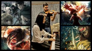 Attack on Titan Soundtrack (進撃の巨人 Атака Титанов) piano & violin cover by Diana & Eric