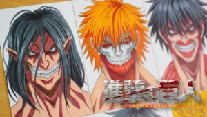 Drawing Anime Protagonis as Attack Titan | 進撃の巨人