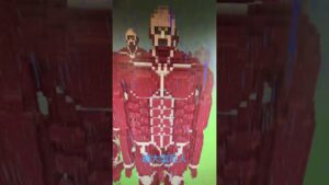 超大型巨人作ってみた。#マイクラ建築  #進撃の巨人#超大型巨人#呪術廻戦